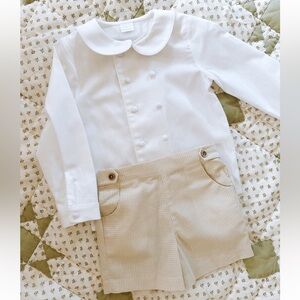 Edgehill Collection x Kristin Ellen Hockman Gustav Peter Pan Collar Top & Shorts